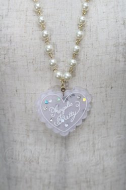 画像2: Angelic Pretty / トッピングハートネックレス  ラベンダー S-25-10-15-013-AP-AC-AS-ZS