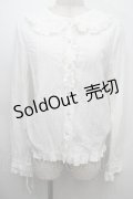 Vilia / フリルブラウス L 白 S-25-10-15-017-LO-BL-HR-ZS