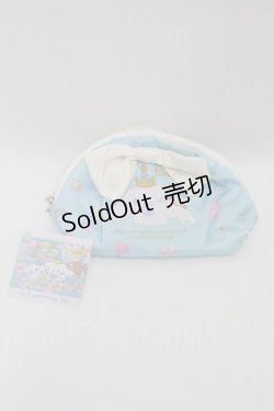 画像1: サンリオ / シナモロールポーチ  サックス S-25-10-15-003-EL-BG-HR-ZS