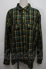 Perla nell' ostrica / チェックシャツ  グリーンｘイエロー S-25-10-15-028-EL-BL-AS-ZS
