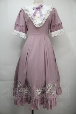 画像1: Amavel / Bouquet of Lily ミドルワンピース  ラベンダー S-25-10-15-045-CA-OP-HR-ZS