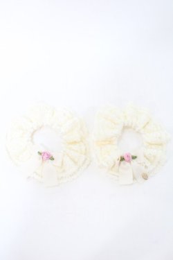 画像1: m petit by misako / AM*NIシュシュ2点セット  アイボリー S-25-10-16-001-LO-ZA-HR-ZS