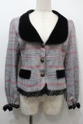 axes femme POETIQUE / ボリューム袖ジャケット  グレー S-25-10-16-036-AX-JA-HR-ZS