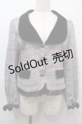 axes femme POETIQUE / ボリューム袖ジャケット  グレー S-25-10-16-036-AX-JA-HR-ZS