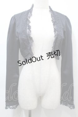 画像1: Innocent World / ローズレースボレロ  紺 S-25-10-16-038-IW-TO-AS-ZS