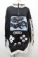 画像1: NOEMIE / 裏起毛ゲームねこユニセックスチュニック  黒ｘ白 S-25-10-16-039-LO-TO-HR-ZS (1)