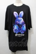 NOEMIE / 病みうさTシャツ  黒 S-25-10-16-041-LO-TS-HR-ZS