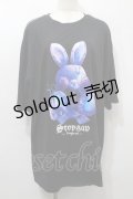 NOEMIE / 病みうさTシャツ  黒 S-25-10-16-041-LO-TS-HR-ZS