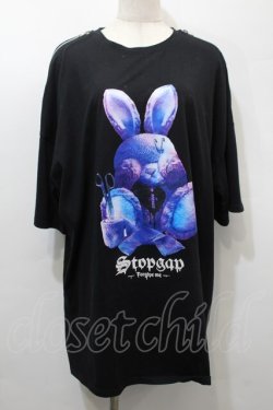 画像1: NOEMIE / 病みうさTシャツ  黒 S-25-10-16-041-LO-TS-HR-ZS