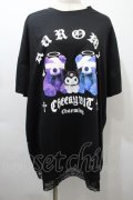 サンリオ / 病みくまTシャツ（クロミ）  黒 S-25-10-16-043-EL-TS-HR-ZS
