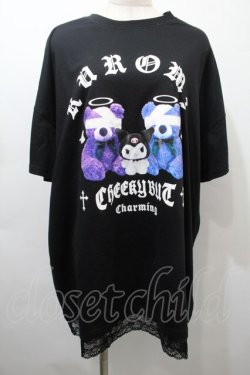 画像1: サンリオ / 病みくまTシャツ（クロミ）  黒 S-25-10-16-043-EL-TS-HR-ZS