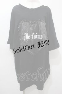 Ank Rouge / ハート合皮BigTe  黒 S-25-10-16-046-CA-TO-HR-ZS