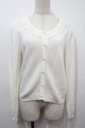 axes femme / お花レースカーディガン  オフ S-25-10-16-047-AX-TO-HR-ZS