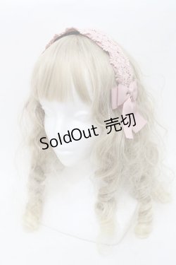 画像1: m petit by misako / TT*AMレースカチューシャ  ピンク S-25-10-16-005-LO-AC-HR-ZS