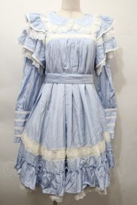 Hoshibako Works / リリアンヌ姉妹 ワンピース(ショート丈)  サックス S-25-10-16-050-LO-OP-HR-ZS