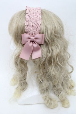 画像2: m petit by misako / TT*AMレースカチューシャ  ピンク S-25-10-16-005-LO-AC-HR-ZS