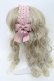 画像2: m petit by misako / TT*AMレースカチューシャ  ピンク S-25-10-16-005-LO-AC-HR-ZS (2)