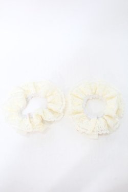 画像2: m petit by misako / AM*NIシュシュ2点セット  アイボリー S-25-10-16-001-LO-ZA-HR-ZS
