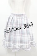 Virally / チェックスカート  ブルー S-25-10-16-062-LO-SK-HR-ZS