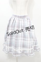 Virally / チェックスカート  ブルー S-25-10-16-062-LO-SK-HR-ZS