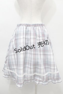 画像2: Virally / チェックスカート  ブルー S-25-10-16-062-LO-SK-HR-ZS