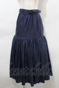 an another angelus / ギャザーマーメイドスカート  紺 S-25-10-16-064-CA-SK-AS-ZT254