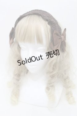 画像1: Mary Magdalene / セントクレアヘッドドレス  ブラウン S-25-10-16-008-CL-AC-HR-ZS