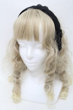 画像1: m petit by misako / TT*AMレースカチューシャ  黒 S-25-10-16-009-LO-AC-HR-ZS