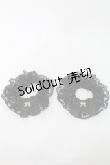 m petit by misako / TT*AM2Pシュシュ  黒 S-25-10-16-002-LO-ZA-HR-ZS