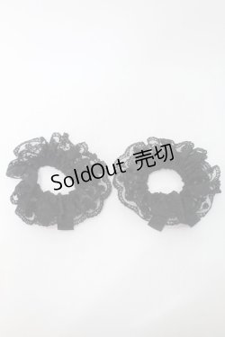 画像2: m petit by misako / TT*AM2Pシュシュ  黒 S-25-10-16-002-LO-ZA-HR-ZS