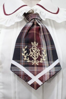 画像3: Secret Honey / ロゴ刺繍ネクタイ付ブラウス  白 S-25-10-16-020-CA-BL-HR-ZS