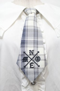 画像3: NOEMIE / チェックネクタイ付きセーラーカラーブラウス  白 S-25-10-16-021-LO-BL-HR-ZS