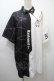 画像1: NOEMIE / 鉄線配色ユニセックスシャツ  黒ｘ白 S-25-10-16-022-LO-TS-HR-ZS (1)
