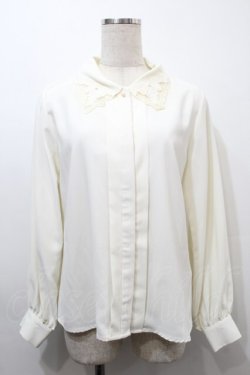 画像1: an another angelus / ローズカットワーク刺繍衿ブラウス  オフ S-25-10-16-024-CA-BL-AS-ZS