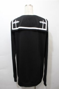 画像2: NieR Clothing / セーラー襟パーカー  黒 S-25-10-17-043-PU-TO-HR-ZS