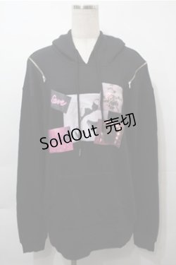 画像1: Ank Rouge / プリントパーカー  黒 S-25-10-17-046-CA-TO-AS-ZS