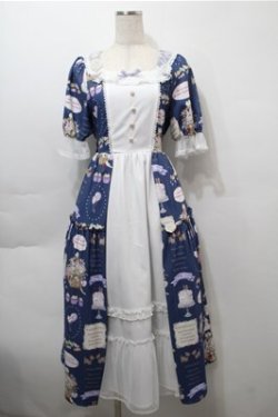 画像1: axes femme kawaii / 10thアニバーサリーワンピース  ブルー S-25-10-17-049-AX-OP-HR-ZS