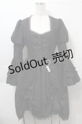 Bowknot mori / 姫袖ワンピース  黒 S-25-10-17-053-LO-OP-HR-ZS