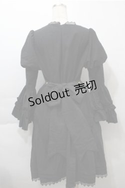 画像2: Bowknot mori / 姫袖ワンピース  黒 S-25-10-17-053-LO-OP-HR-ZS