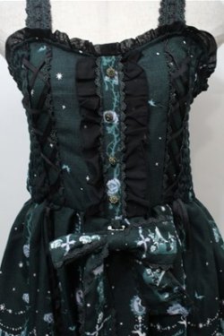 画像3: axes femme POETIQUE / スウィートハロウィンジャンパースカート  グリーン S-25-10-17-055-AX-OP-HR-ZS