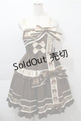 BABY,THE STARS SHINE BRIGHT / ねこくみゃちゃんからのPresent Ribbonジャンパースカート  ブラウン S-25-10-17-057-BA-OP-HR-ZS