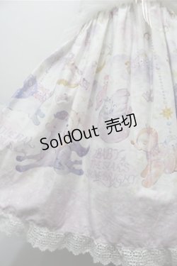 画像4: BABY,THE STARS SHINE BRIGHT / スピカと面影星座の子柄ジャンパースカート  白 S-25-10-17-059-BA-OP-HR-ZS