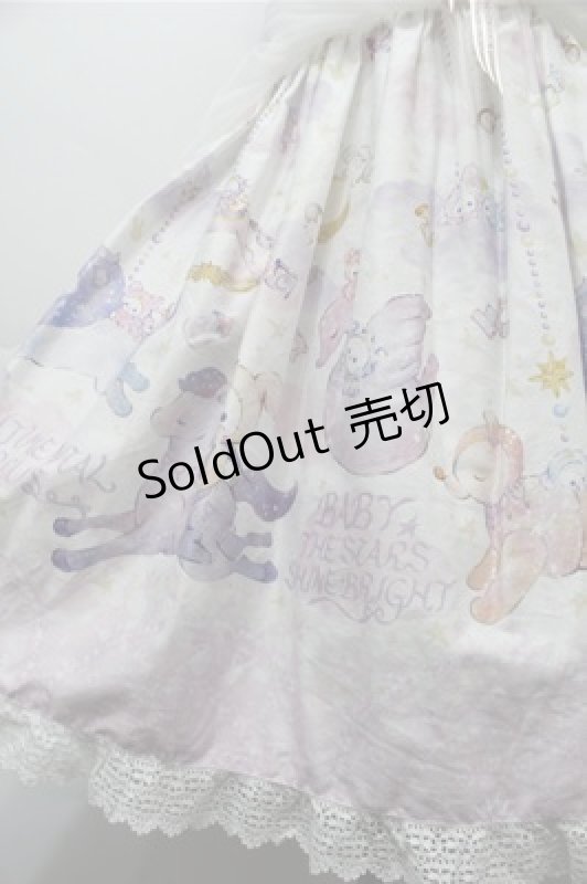 画像4: BABY,THE STARS SHINE BRIGHT / スピカと面影星座の子柄ジャンパースカート  白 S-25-10-17-059-BA-OP-HR-ZS (4)