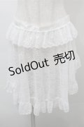 Princess Flower Garden / TT＊KRS3WAYレーススカート  白 S-25-10-17-060-LO-TO-HR-ZS