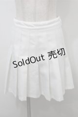 Bubbles / プリーツスカート  白 S-25-10-17-061-CA-SK-AS-ZT269