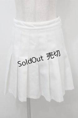 画像1: Bubbles / プリーツスカート  白 S-25-10-17-061-CA-SK-AS-ZT269