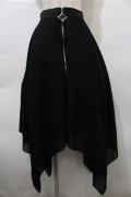 NieR Clothing / チュールイレヘムスカート  黒 S-25-10-17-064-PU-SK-HR-ZS