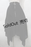 NieR Clothing / チュールイレヘムスカート  黒 S-25-10-17-064-PU-SK-HR-ZS