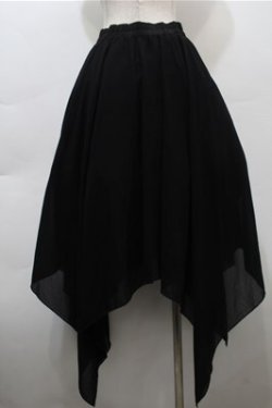 画像2: NieR Clothing / チュールイレヘムスカート  黒 S-25-10-17-064-PU-SK-HR-ZS