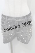 GLAD NEWS / デニムショートパンツ  グレー S-25-10-17-065-GL-PA-AS-ZS